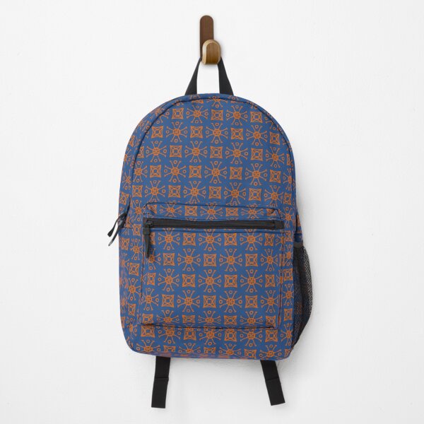 Item preview,   Geometric Pattern Doodly Blue Orange designed and sold by Antava.