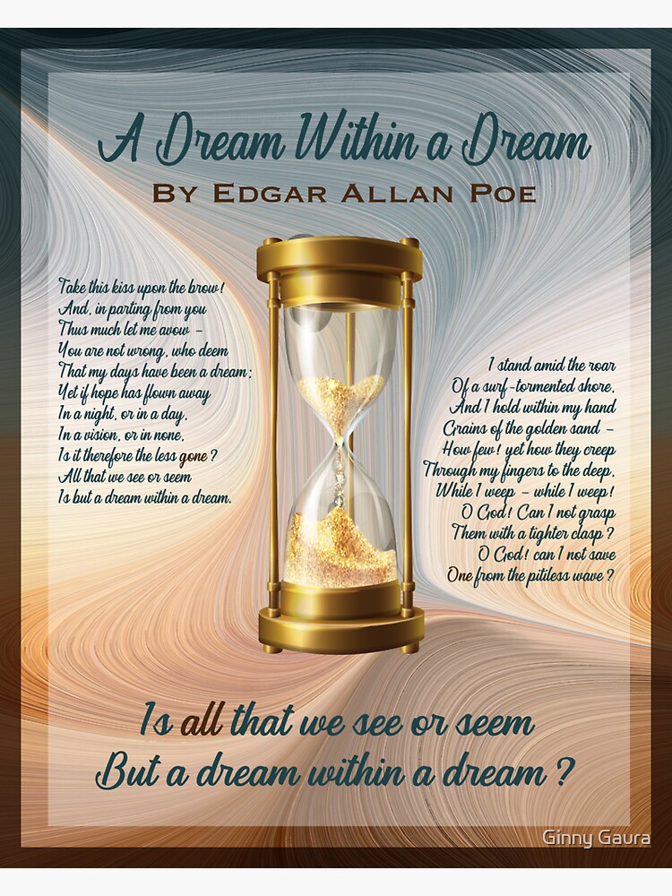 Pegatina for Sale con la obra «Un sueño dentro de un sueño Reloj