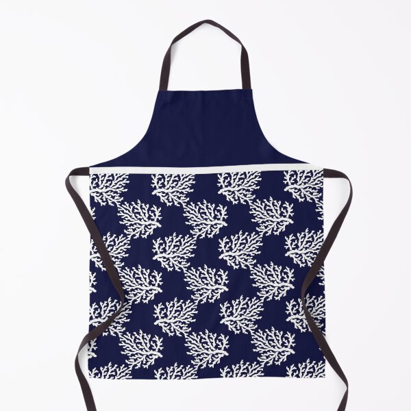 Item preview, White corals on a navy blue background designed and sold by IoanaHraball.