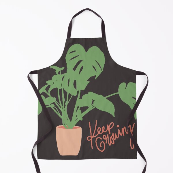 Item preview, keep growing cute plant minimal drawing monstera bi leaves pot designed and sold by am-mantilla2156.