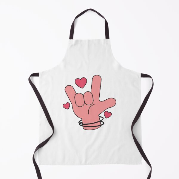 Item preview, Love sign hand hard of hearing american sign language ASL white designed and sold by daguilon.