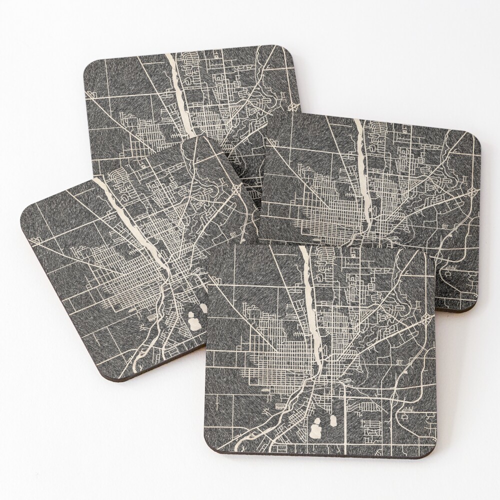 Item preview, Coasters (Set of 4) designed and sold by InkMaps.