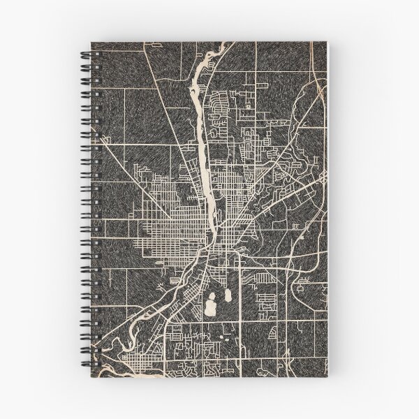 Item preview, BELOIT map Wisconsin Ink lines designed and sold by InkMaps.