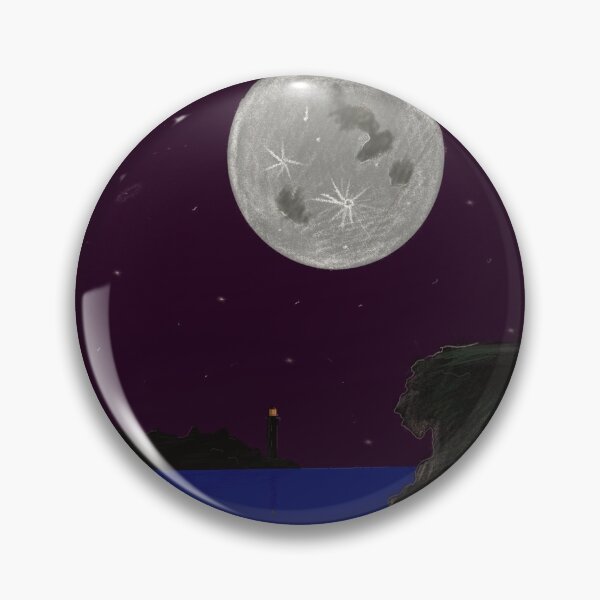 Item preview, Low hanging moon over a harbour  designed and sold by Stryker-m.