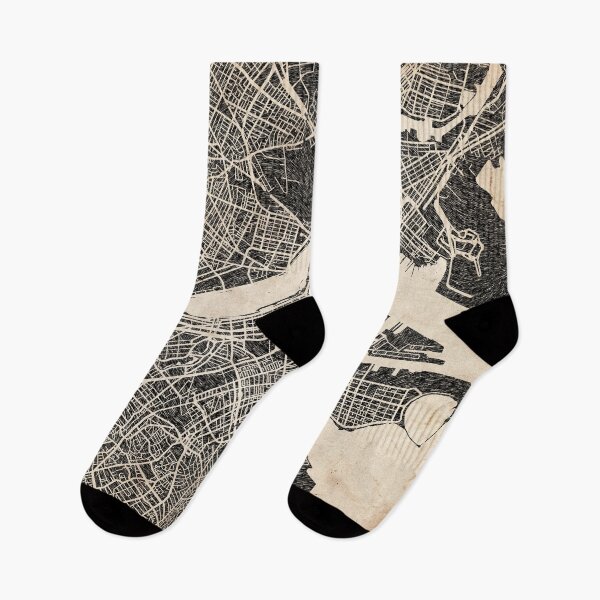 Item preview, BOSTON map Massachusetts Ink lines designed and sold by InkMaps.