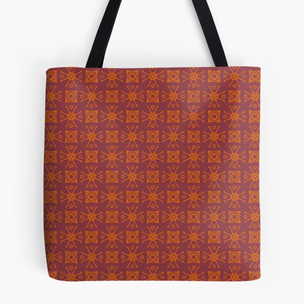 Item preview,  Geometric Pattern Doodly Burgundy Orange designed and sold by Antava.