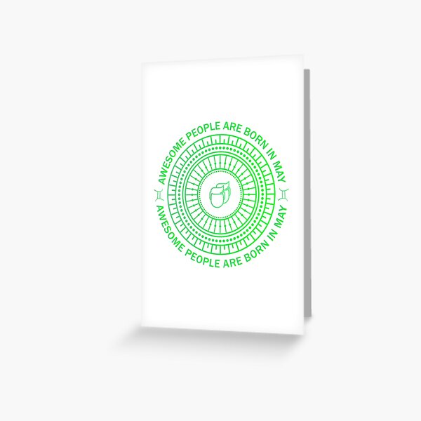 Item preview, May Birthday Awesome People Are Born In May Gemini Emerald designed and sold by KrisSidDesigns.