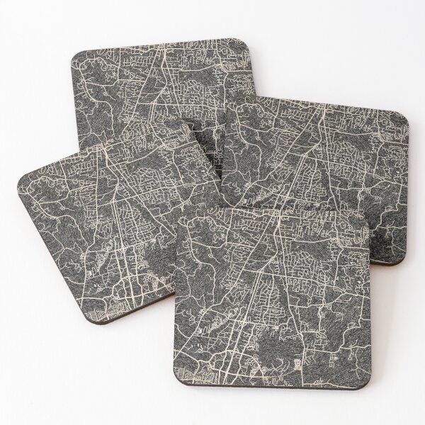 Item preview, BRENTWOOD map Tennessee Ink lines designed and sold by InkMaps.