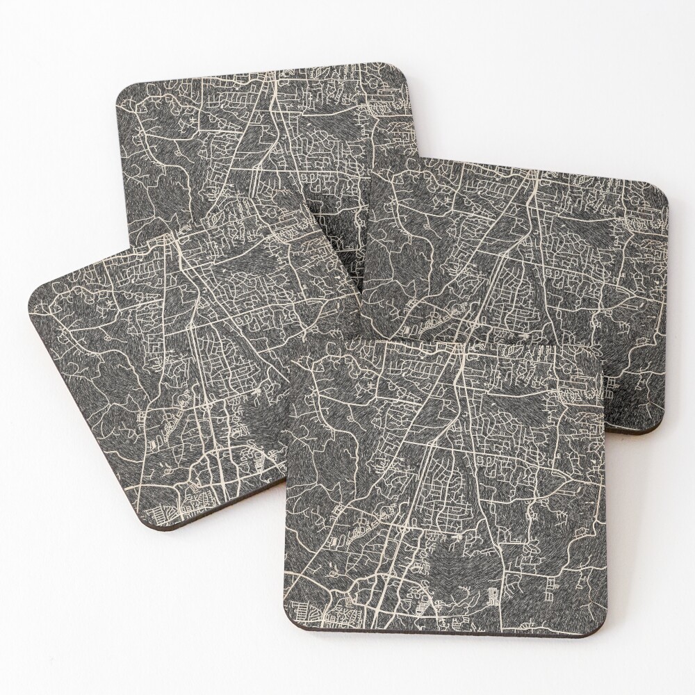 Item preview, Coasters (Set of 4) designed and sold by InkMaps.