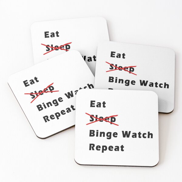 Item preview, Eat Sleep Binge Watch Repeat designed and sold by thestuffcompany.