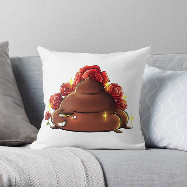 Sexy caca rose souriant sourire ravageur fesses mignon kawai kawaii crotte Coussin