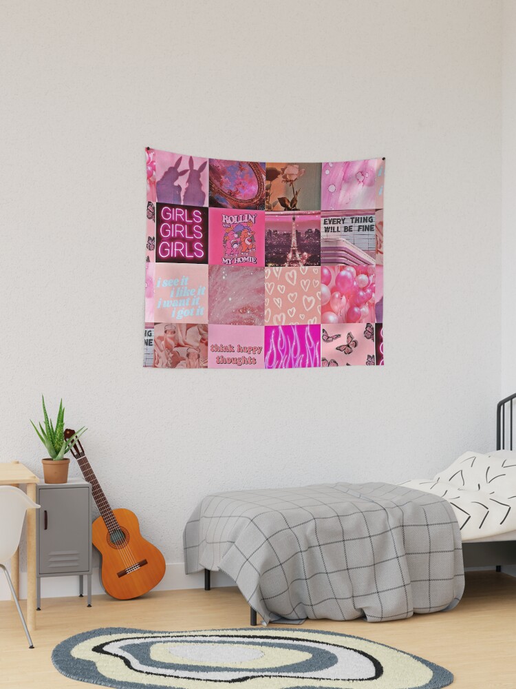 Aesthetic Pink Mood Tapestry for Sale by ViviChill Redbubble