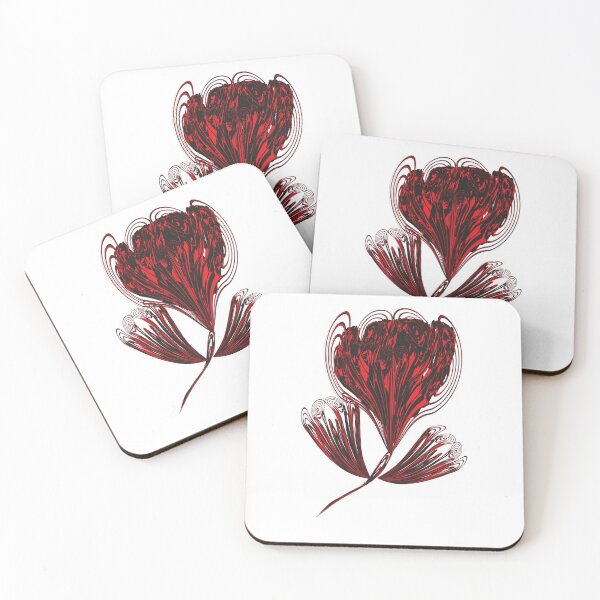 Item preview, Red pattern flower, red romantic floral designed and sold by Med-89.