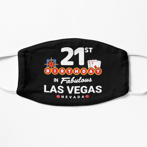 Las Vegas Birthday Party - 21st Birthday - Vegas Birthday Flat Mask