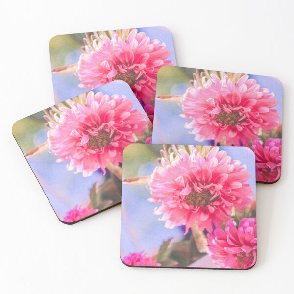 Item preview, Pink Double Flowers Retro Photo designed and sold by graemariedesign.