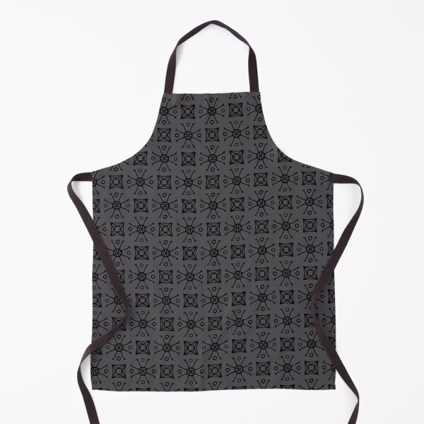Item preview, Geometric Pattern Doodly Grey Black designed and sold by Antava.