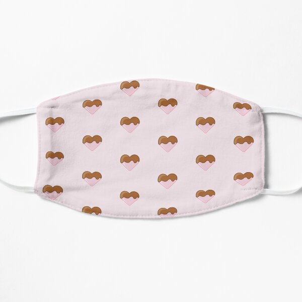 Chocolate Covered Heart Candy Flat Mask