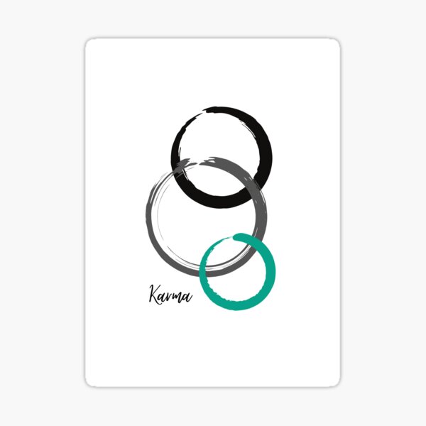 Karma growing Sticker