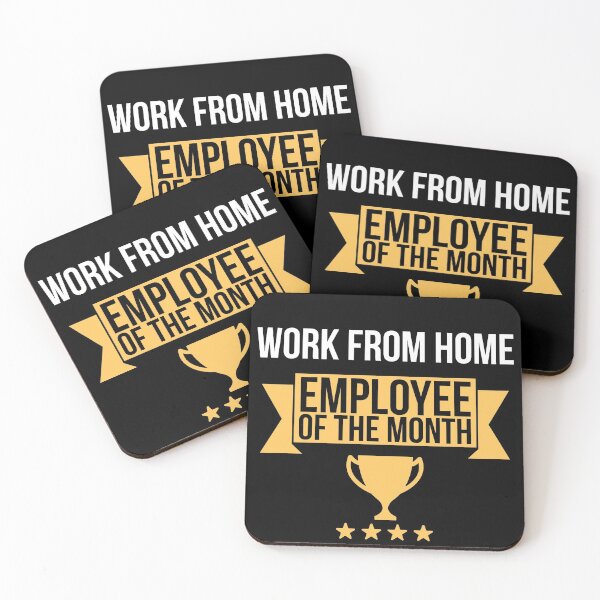 Item preview, Work from home employee of the month funny  designed and sold by Printeddesignz.