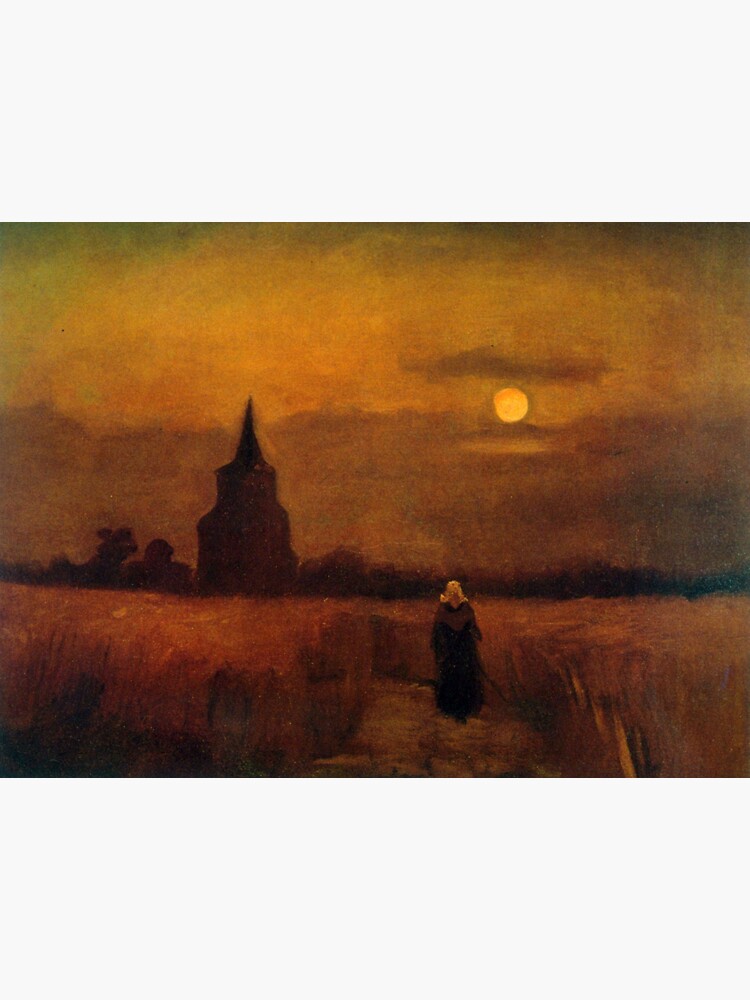 Thumbnail 3 of 3, Sticker, 'Fields' by Vincent Van Gogh (Reproduction) designed and sold by RozAbellera.