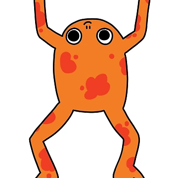 Artwork thumbnail, Cute Red/Orange Frog by kitty froggo