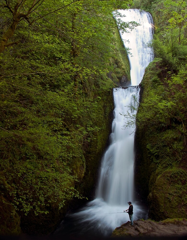 "Fishing Hole, Bridal Veil Falls" by Harv Churchill Redbubble