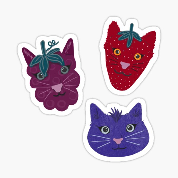 Artikel-Vorschau von Catberries-Aufkleberpaket, designt und verkauft von Taylor Tinkham.