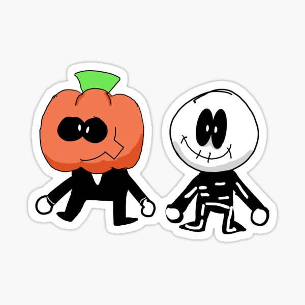 Spooky Month Pump and Skid Sticker - Sticker Mania