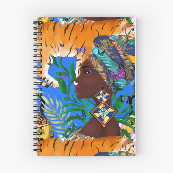 Item preview, African woman,tiger,tropical art designed and sold by MariaMarinova.