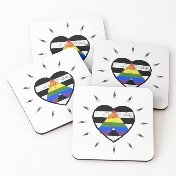 Item preview, ALLY's allied heart beats for diversity and pride | LGBTQ designed and sold by Petra Becker.