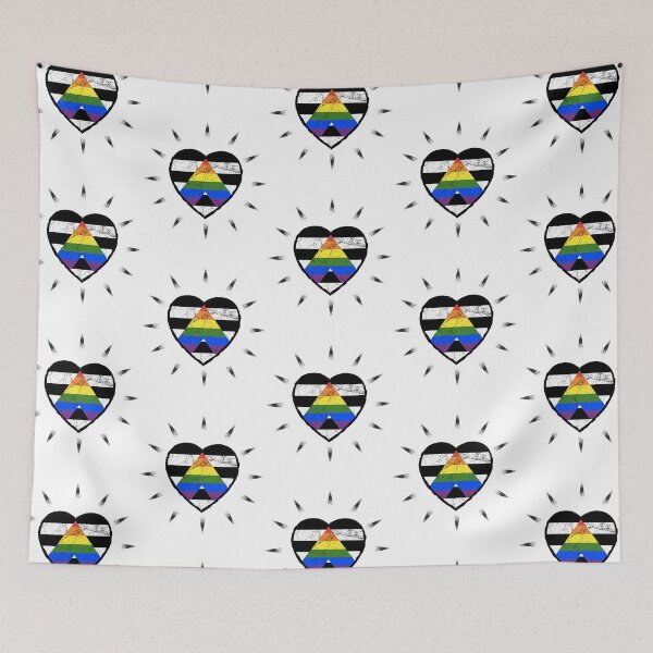 Item preview, ALLY's allied heart beats for diversity and pride | LGBTQ designed and sold by Petra Becker.