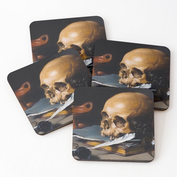 Item preview, Pieter Claesz Still Life with a Skull and Writing Quill designed and sold by billduncan.