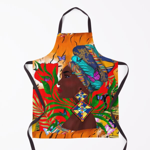 Item preview, African woman,tiger,tropical art designed and sold by MariaMarinova.