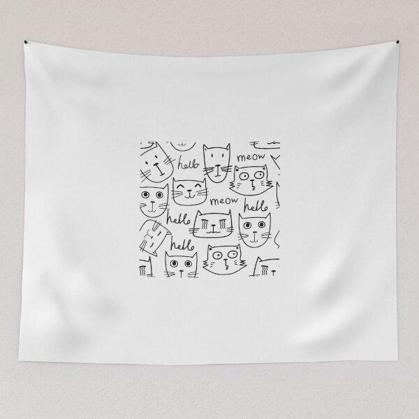 Item preview, cute cat seamless  designed and sold by lhousshop.