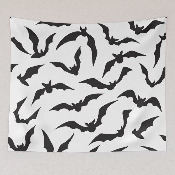 Item preview, Black and White Bats  designed and sold by liliwhitellc.