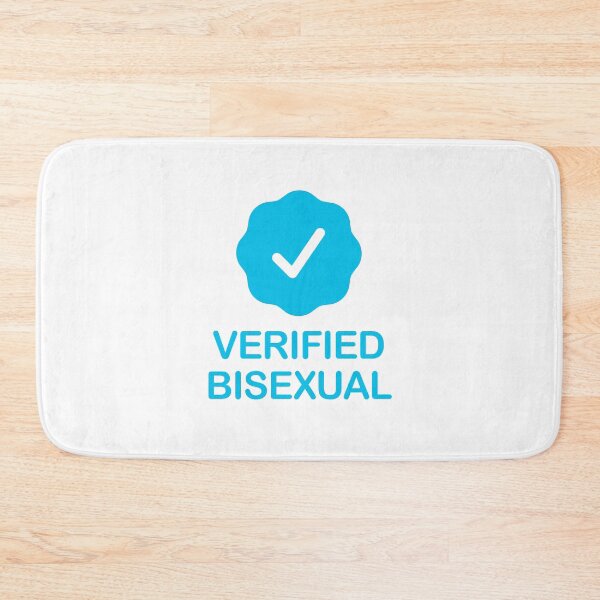 Item preview, Verified Bisexual with Blue Checkmark designed and sold by ClickForMore.