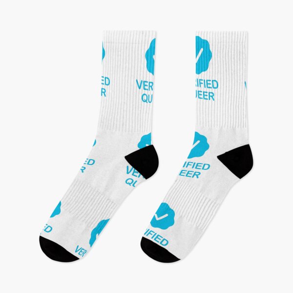 Item preview, Verified Queer with Blue Checkmark designed and sold by ClickForMore.