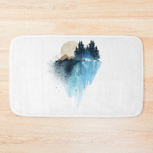 Item preview, Blue mountain wall art, art prints, watercolor, poster, nature print, landscape print, home wall decor, forest art, mountain print, wall art designed and sold by Mugiwara107.