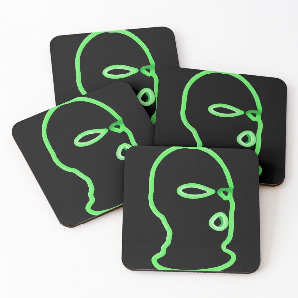 Item preview, Green Full face mask Hooligan // Ski mask designed and sold by PGPshop.
