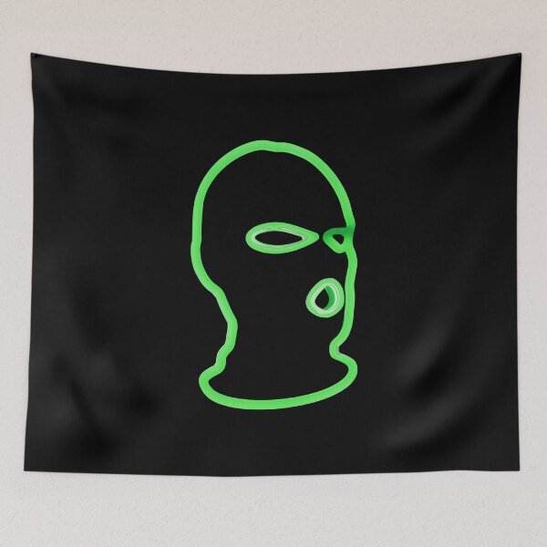 Item preview, Green Full face mask Hooligan // Ski mask designed and sold by PGPshop.