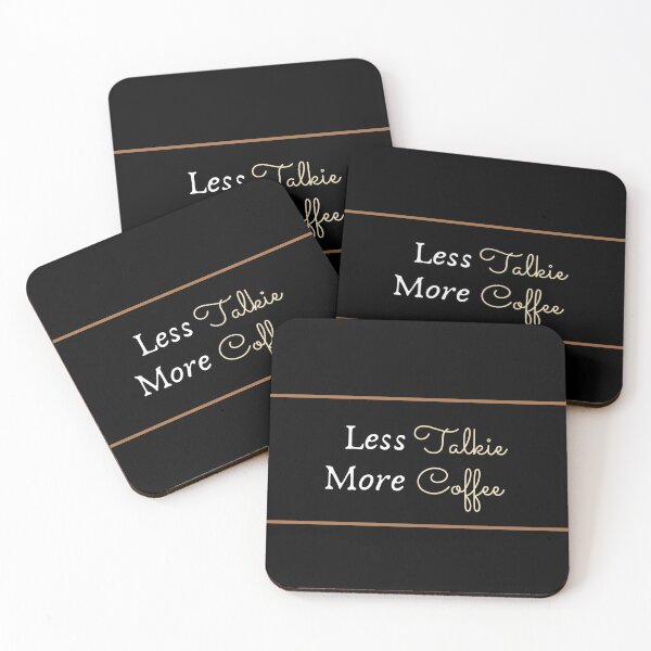 Item preview, Less Talkie More Coffee designed and sold by ClearThoughts.