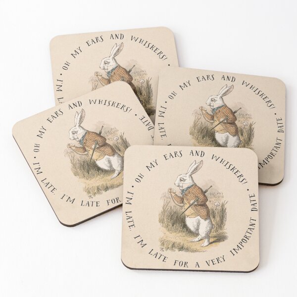 Item preview, Alice's White Rabbit late for a date! designed and sold by ebrawne.