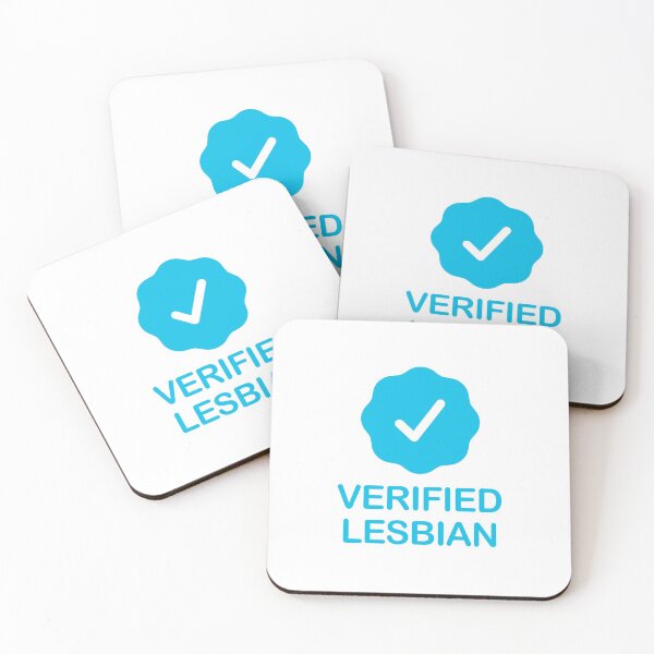 Item preview, Verified Lesbian with Blue Checkmark designed and sold by ClickForMore.
