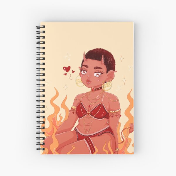 Valentines Demon Gxrl Pin-Up | 02 | Ora Spiral Notebook