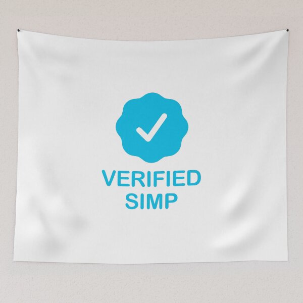Item preview, Verified Simp with Blue Checkmark designed and sold by ClickForMore.