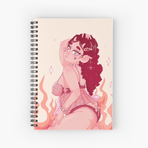 Valentines Demon Gxrl Pin-Up | 03 | Bonnie Spiral Notebook