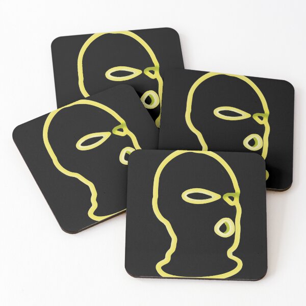 Item preview, Yellow Full face mask Hooligan // Ski mask designed and sold by PGPshop.