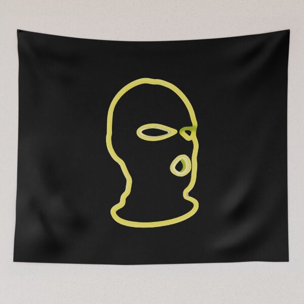 Item preview, Yellow Full face mask Hooligan // Ski mask designed and sold by PGPshop.