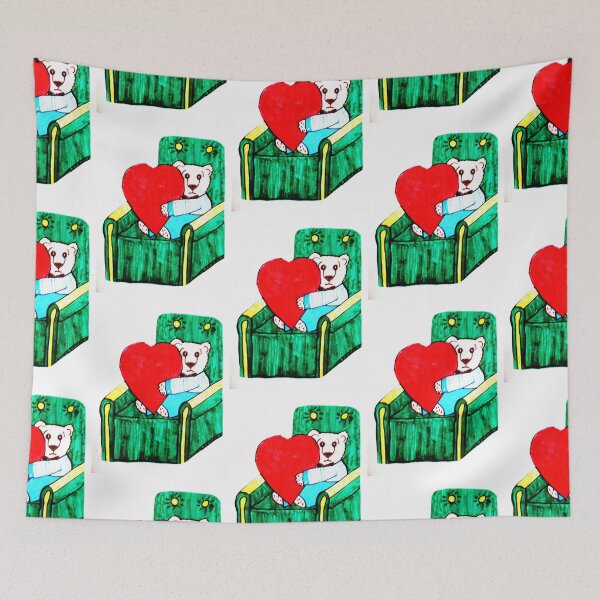 Item preview, TEDDY BEAR WITH VALENTINE designed and sold by JoAnnHayden.