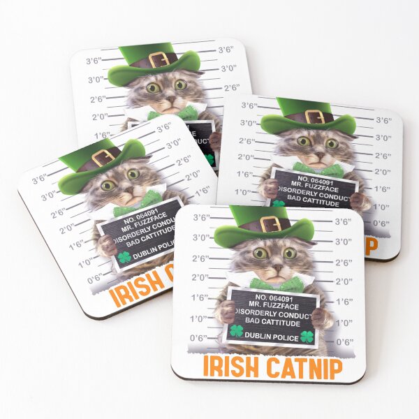 Item preview, Funny St. Patrick's Day Irish Cat - Irish Catnip Made Me Do It! designed and sold by SiloPressCo.